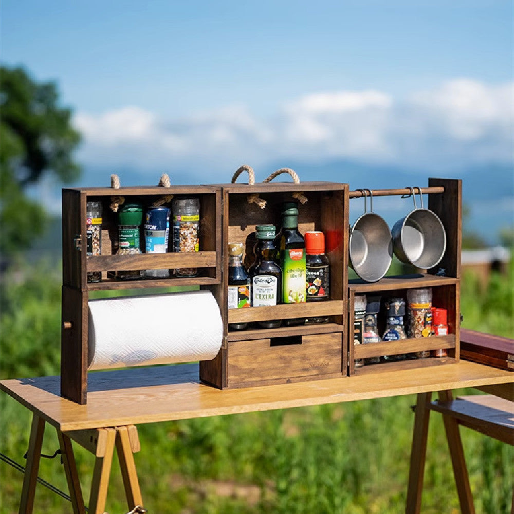 Split Multi-layer Seasoning Cabinet