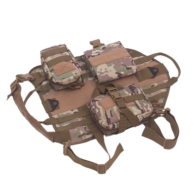tactical dog harness dark camo