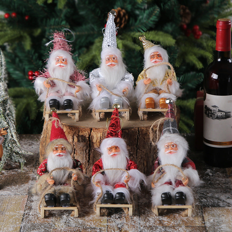 Vinyl Santa Claus Doll Decorations Pendant