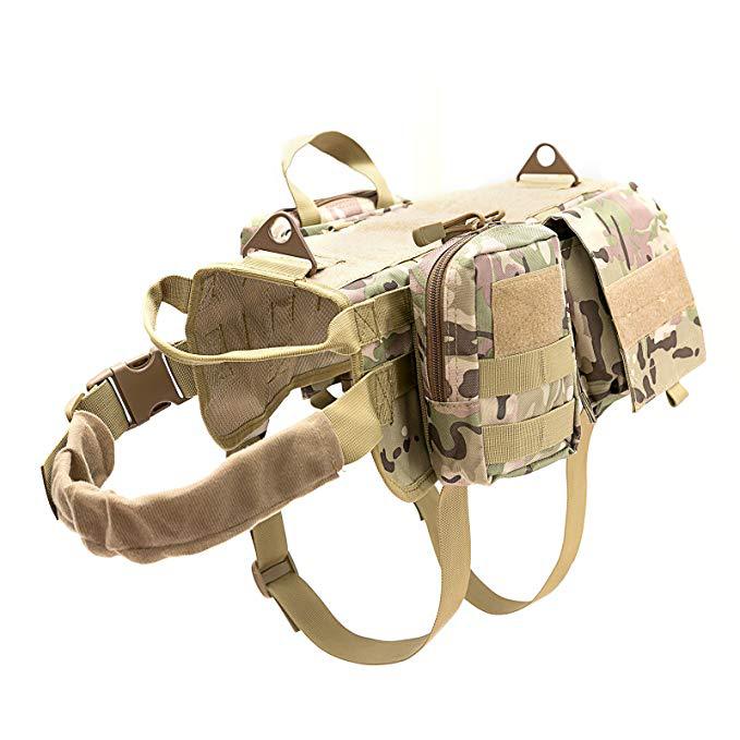 tactical dog harness desert