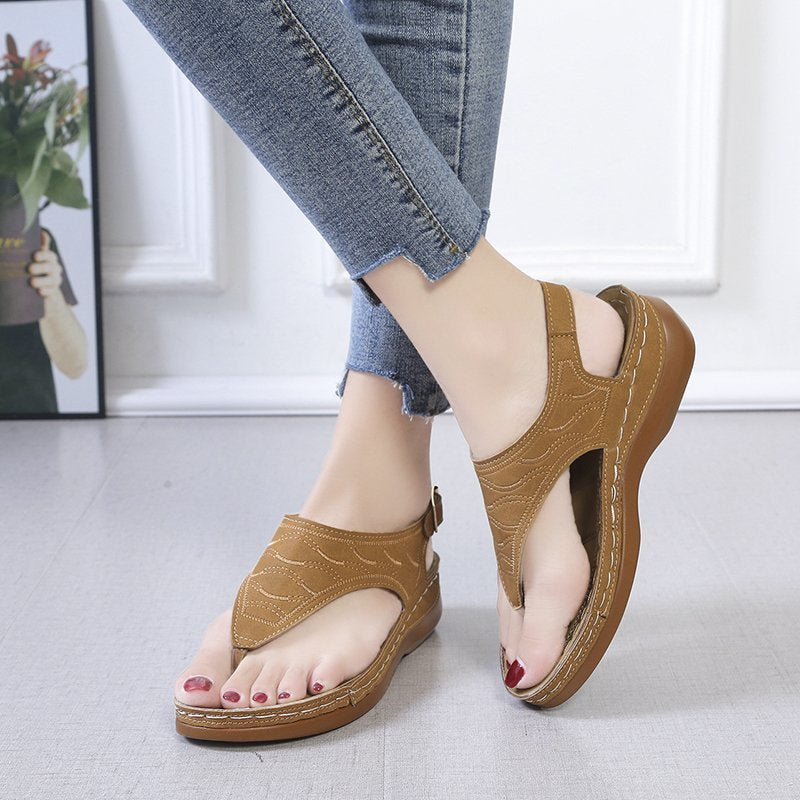 brown sandals