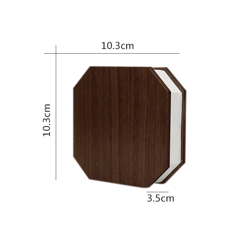 Portable Night Light, Foldable Flip Book Light, Rechargeable Wooden Organ Light, Atmosphere Light