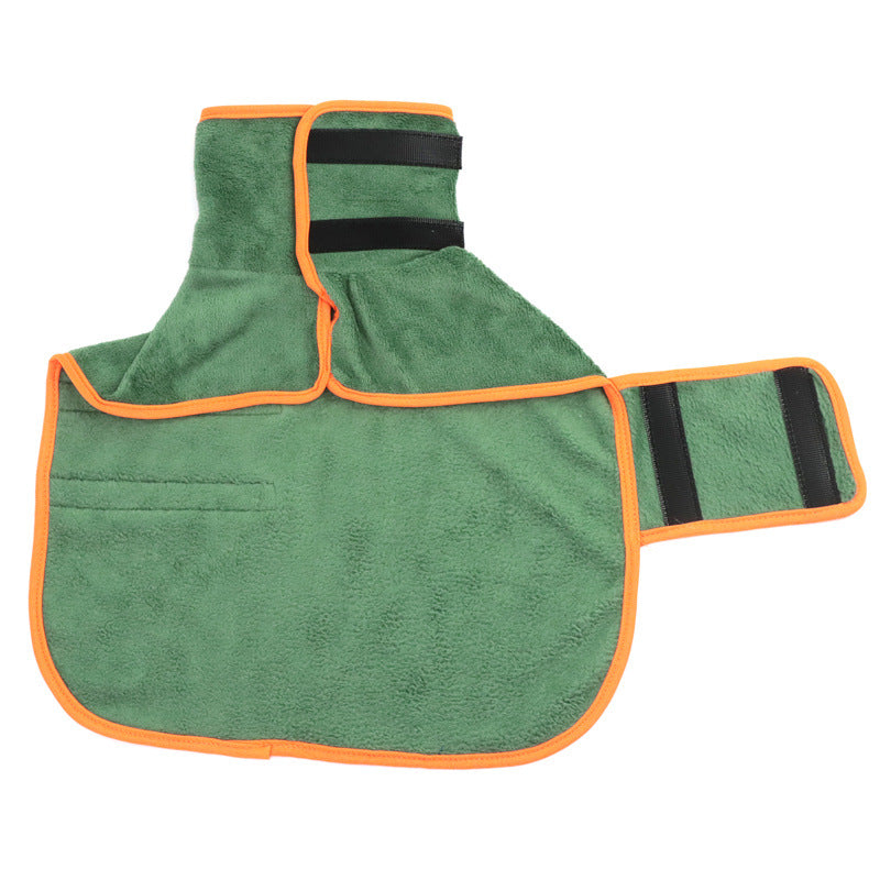 Dog Bathrobe Pet Drying Coat Microfiber Absorbent Beach Towel For Dogs Cats Fast Dry