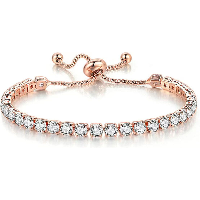 Tennis bracelet rose gold
