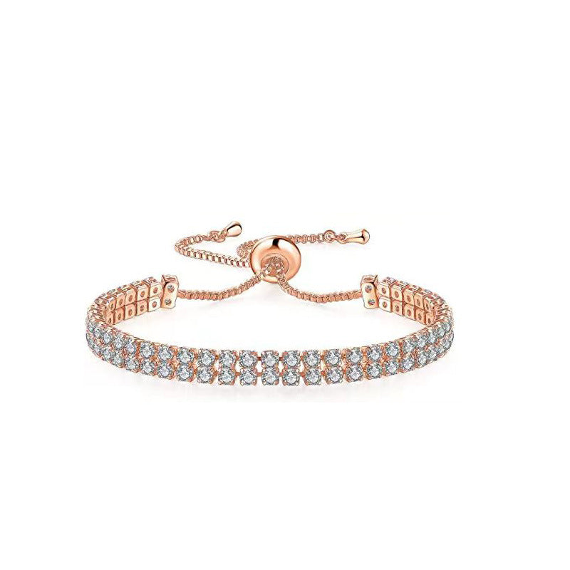Tennis bracelet rose gold