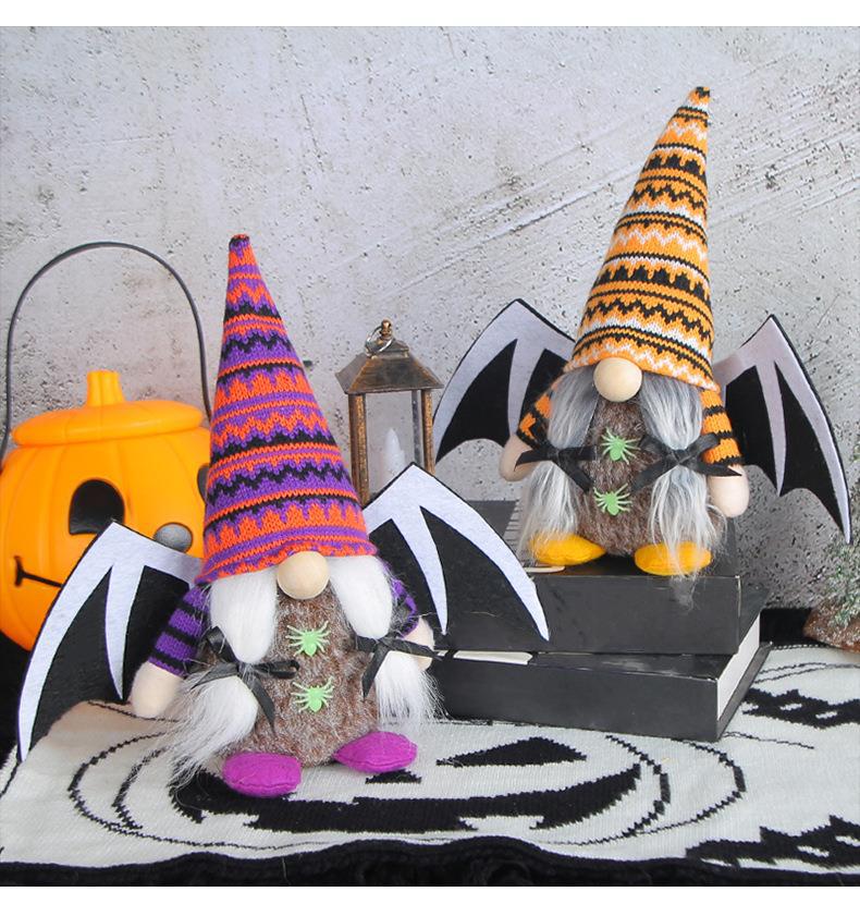 Halloween Wings Doll Cute Faceless Doll Ghost Festival Knitted Plush Doll