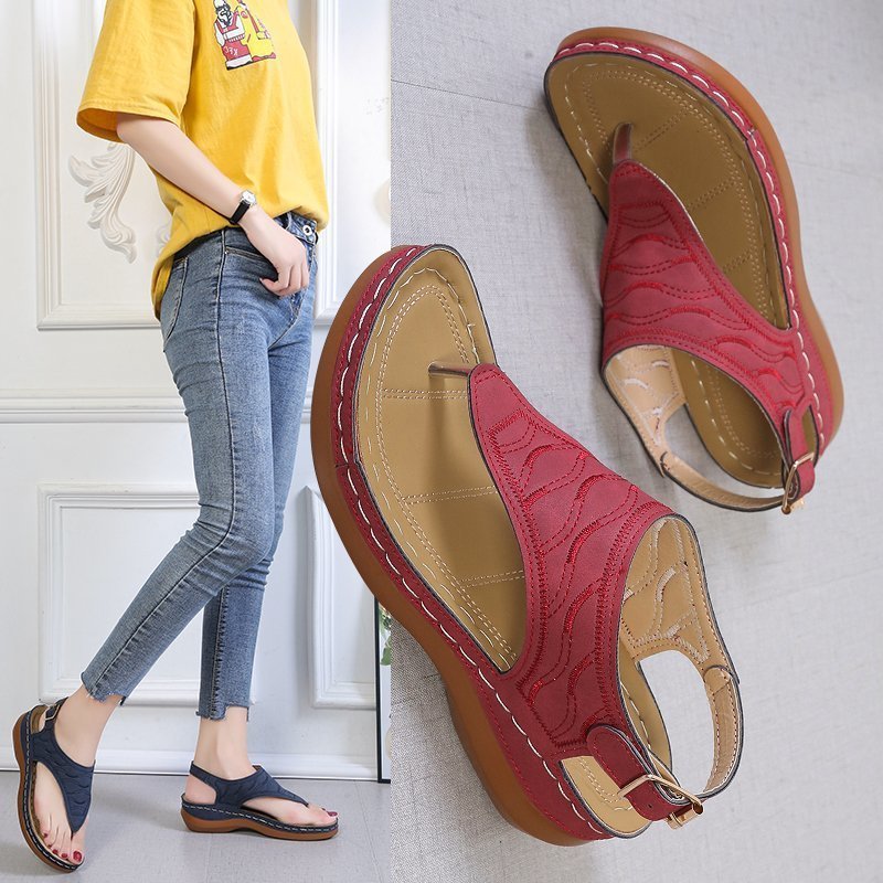 Red sandals