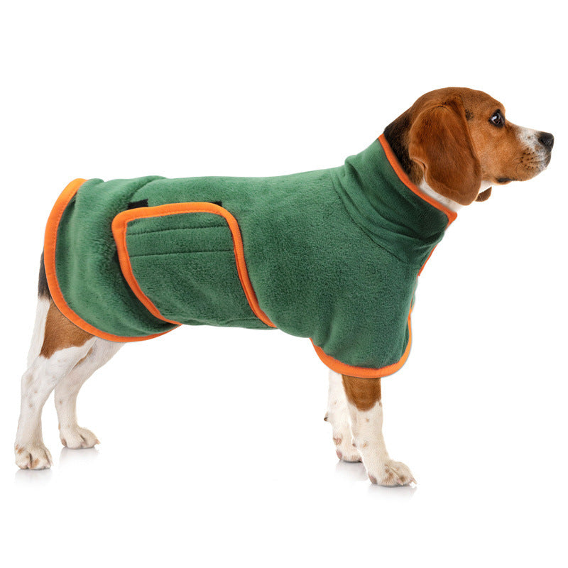 Dog Bathrobe Pet Drying Coat Microfiber Absorbent Beach Towel For Dogs Cats Fast Dry