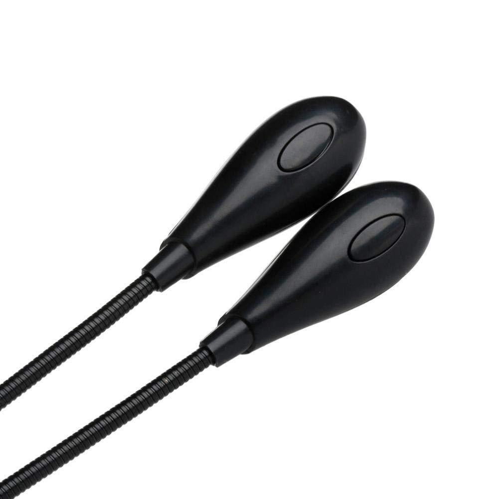 Usb Light Double Pole Double Head 8 Light Music Score Light Notebook Clip Light Twist Head Light Reading Light