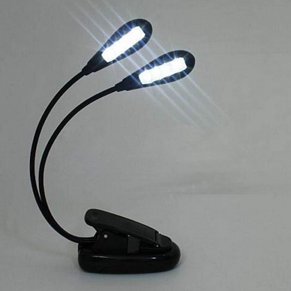 Usb Light Double Pole Double Head 8 Light Music Score Light Notebook Clip Light Twist Head Light Reading Light