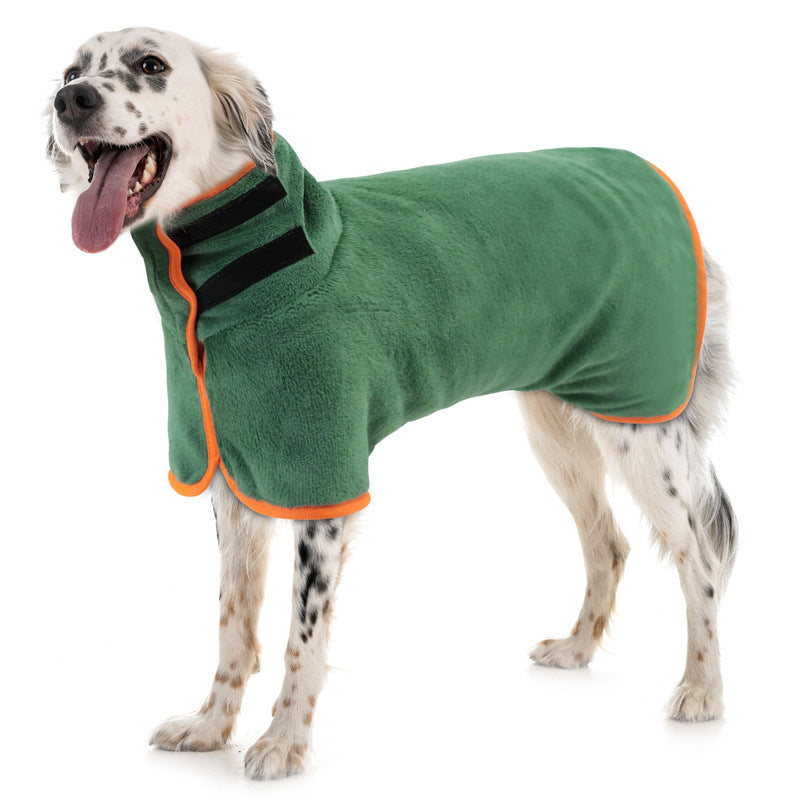 Dog Bathrobe Pet Drying Coat Microfiber Absorbent Beach Towel For Dogs Cats Fast Dry