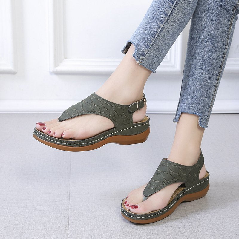 Gray sandals