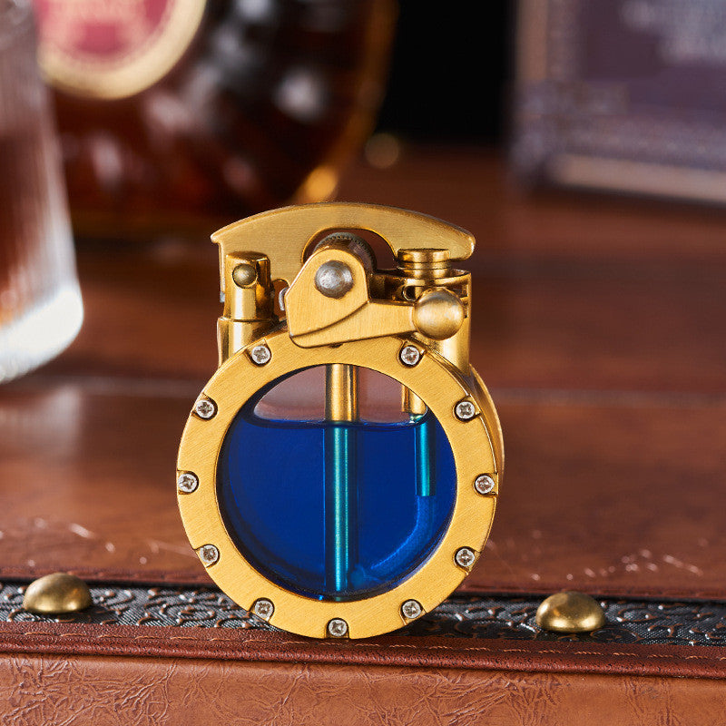 Transparent Oil Warehouse Rocker Arm Kerosene Lighter Creative