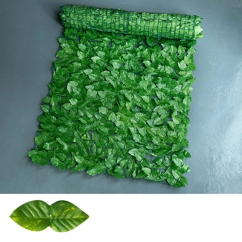 Green Leaf Fence Net Artificial Plastic Fence Balcony Fence Simulation Fence Garden Fence