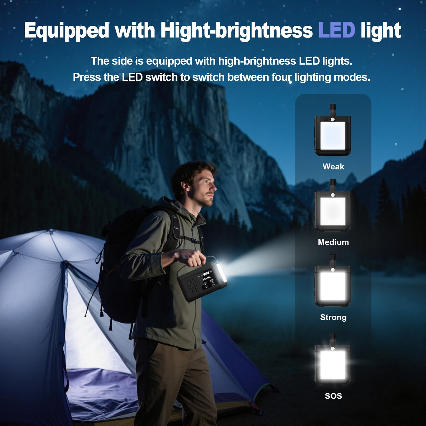 Portable Power Station P86,88.8Wh LiFePo4 Battery,with 120W AC Outputs, Solar Generator For Travel And Camping