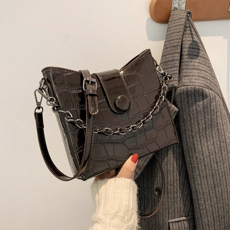 PU Bag Casual Dumpling Bag Light Portable Messenger Bag