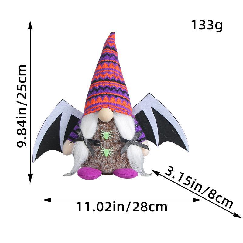 Halloween Wings Doll Cute Faceless Doll Ghost Festival Knitted Plush Doll