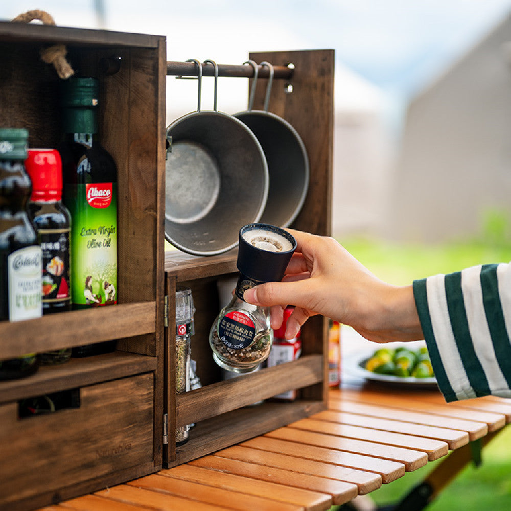 Split Multi-layer Seasoning Cabinet