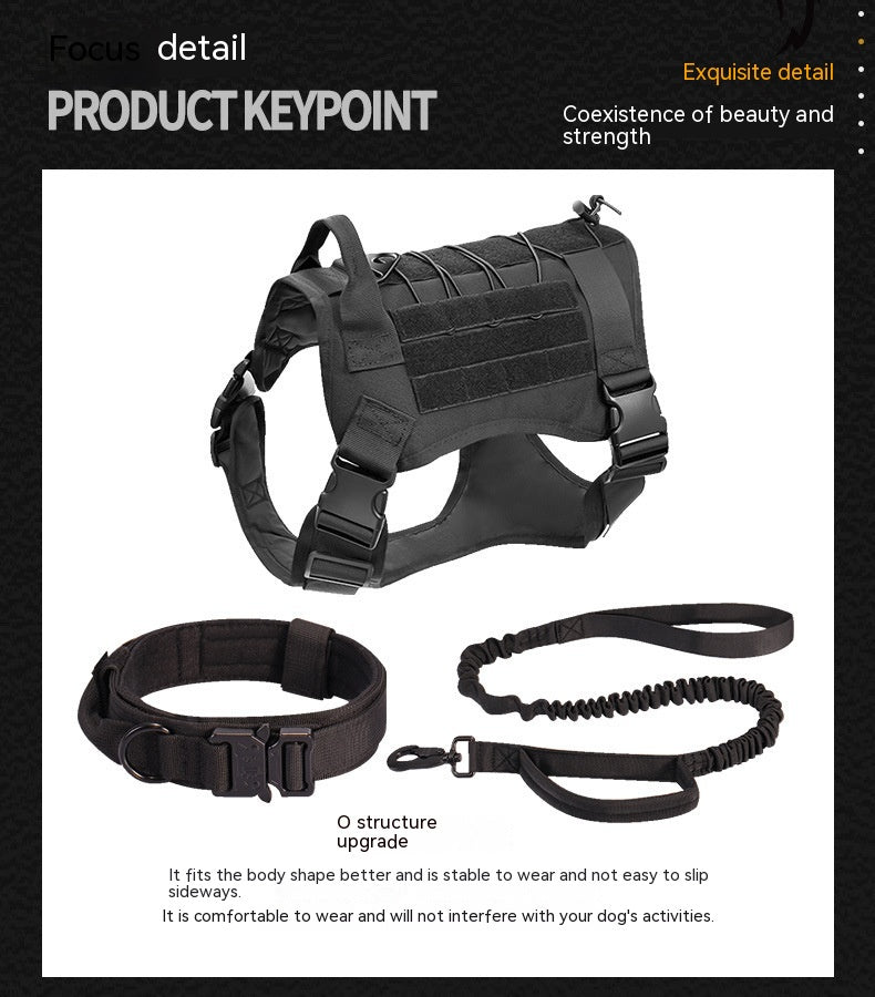 Nylon Tactical Dog Coat Quick Release Tank Top Pet