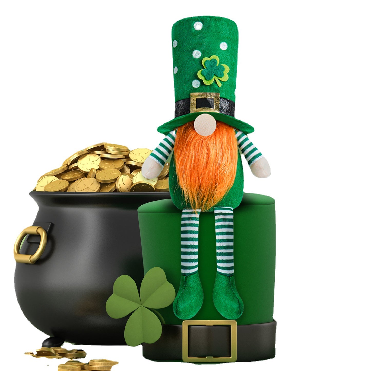 Irish Patrick's Day Decoration Green Little Doll Ornaments