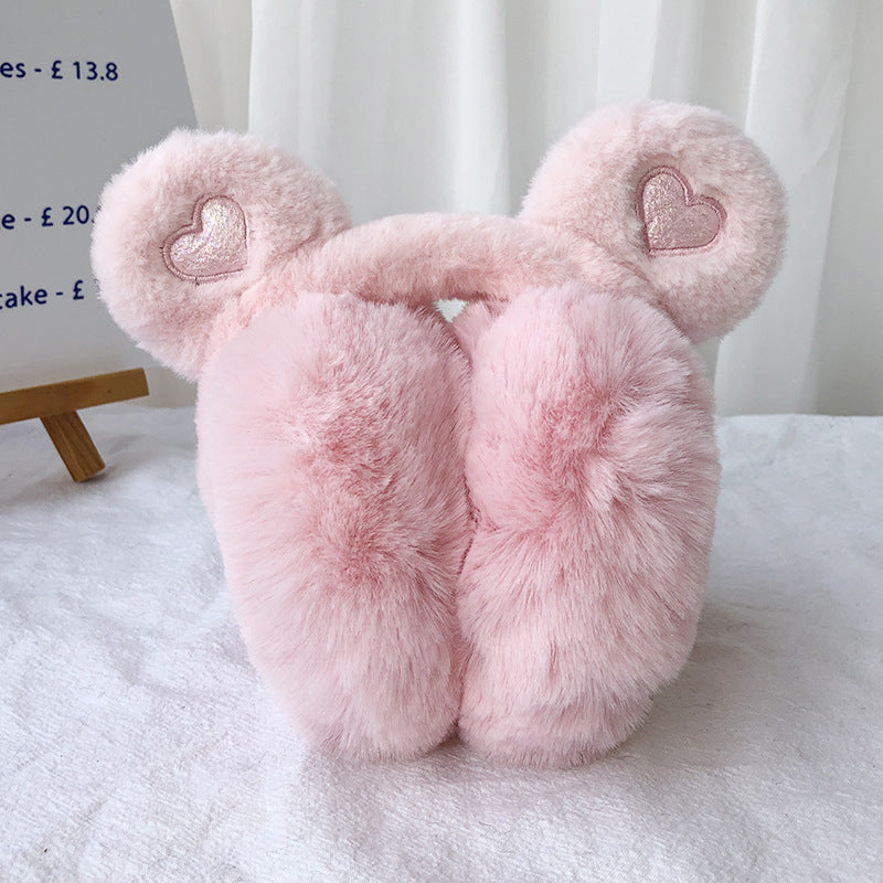 Winter Bear Ears Foldable Warm-keeping Earmuffs
