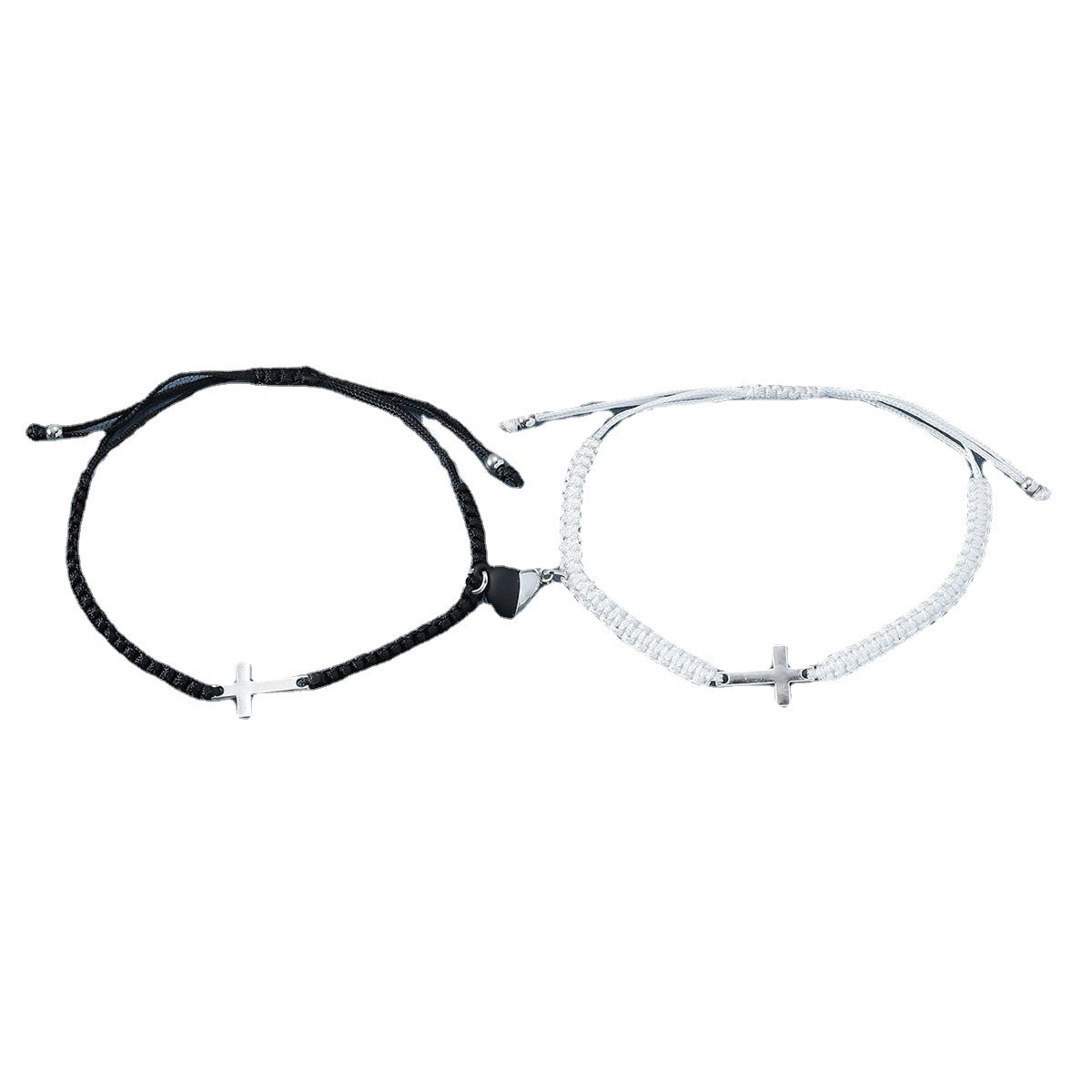 Men's And Women's Fashion Cross Weaving In Black And White Carrying Strap Suit