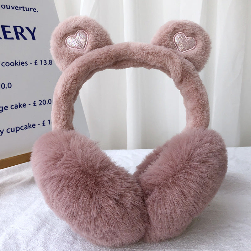 Winter Bear Ears Foldable Warm-keeping Earmuffs