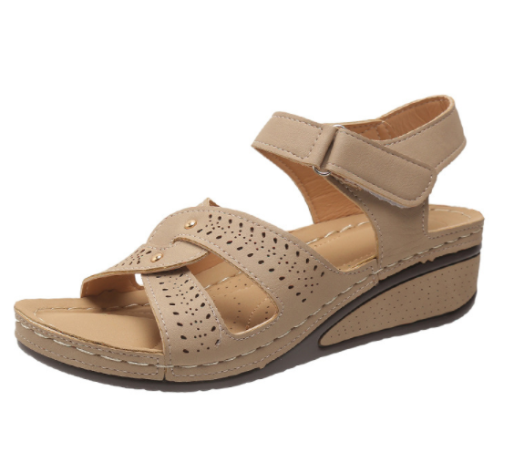 khaki wedge sandal