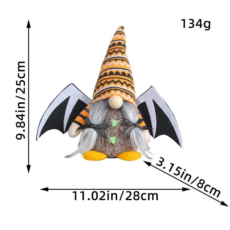 Halloween Wings Doll Cute Faceless Doll Ghost Festival Knitted Plush Doll