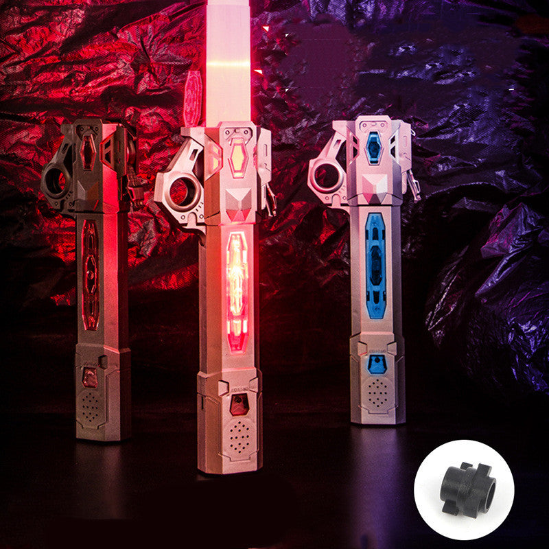 7 Colors RGB Laser Sword Retractable Flash Lightsaber Toys Hand Spinner Type-C Rechargeable Cosplay Prop Luminous Toy For Kids