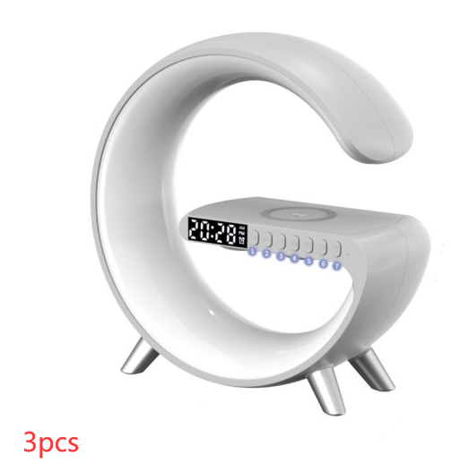 2023 New Intelligent G Shaped LED Lamp Bluetooth Speake Wireless Charger Atmosphere Lamp App Control For Bedroom Home Decor