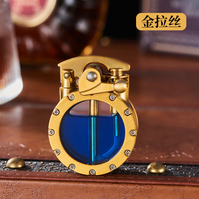 Transparent Oil Warehouse Rocker Arm Kerosene Lighter Creative