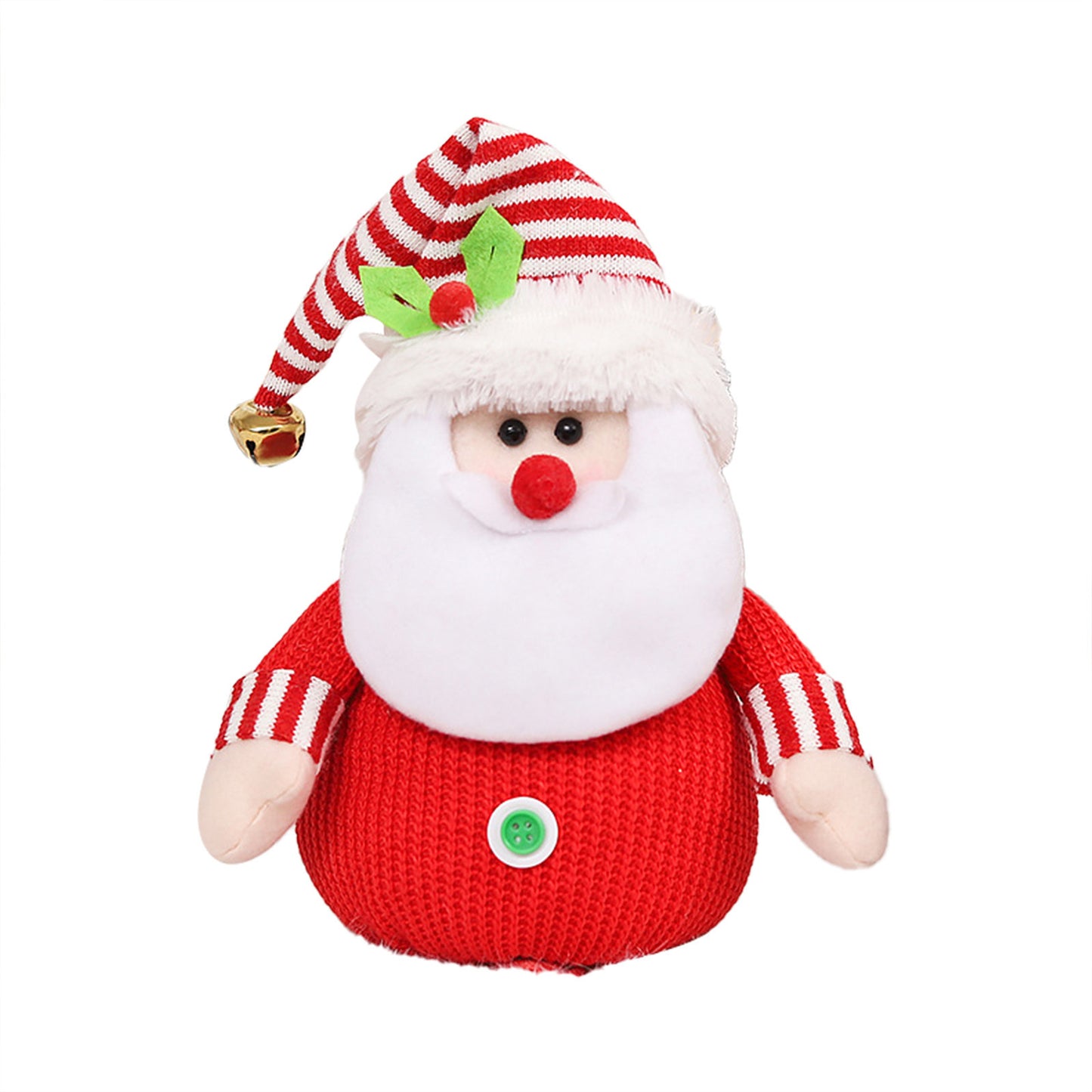 Christmas Knitted Plush Doll Puffed Bag