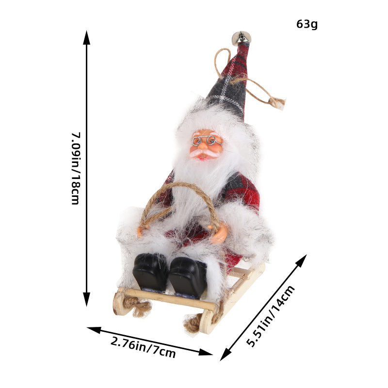 Vinyl Santa Claus Doll Decorations Pendant