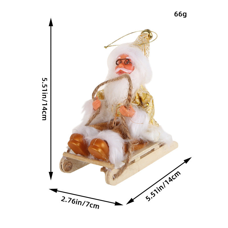 Vinyl Santa Claus Doll Decorations Pendant