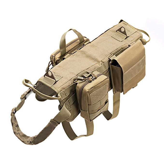 tactical dog harness khaki