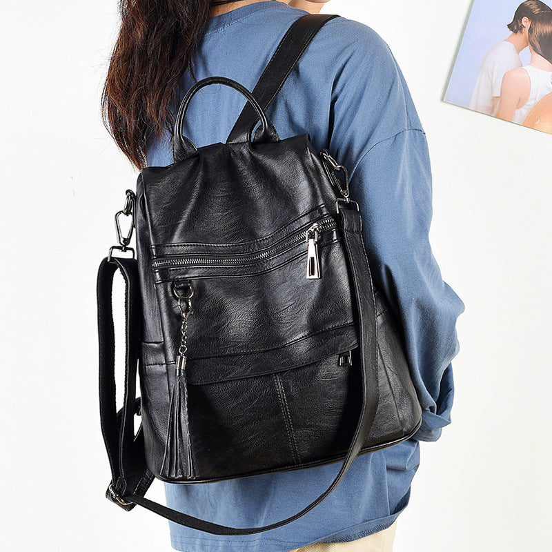 Commuter Tassel Dual-use Travel Computer Backpack