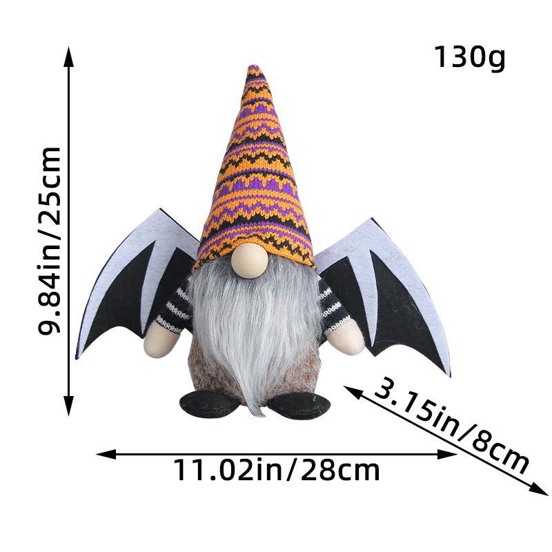 Halloween Wings Doll Cute Faceless Doll Ghost Festival Knitted Plush Doll