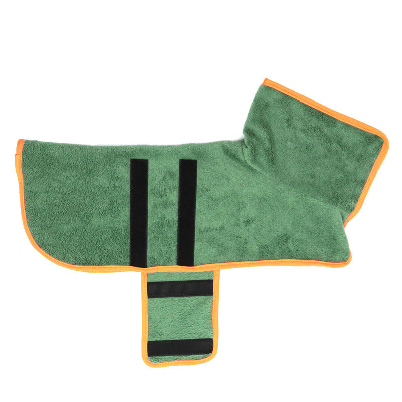 Dog Bathrobe Pet Drying Coat Microfiber Absorbent Beach Towel For Dogs Cats Fast Dry