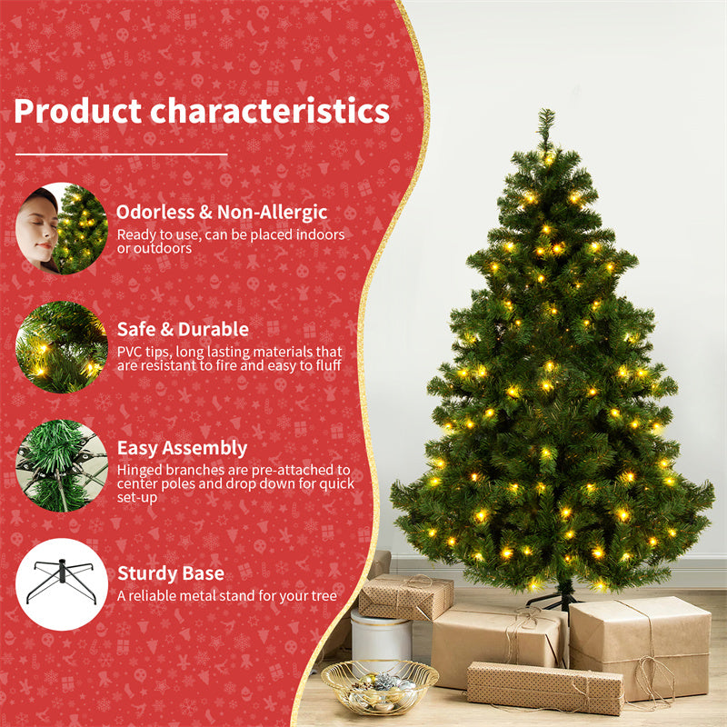 Window Decoration PVC Encrypted Christmas Tree Decorations