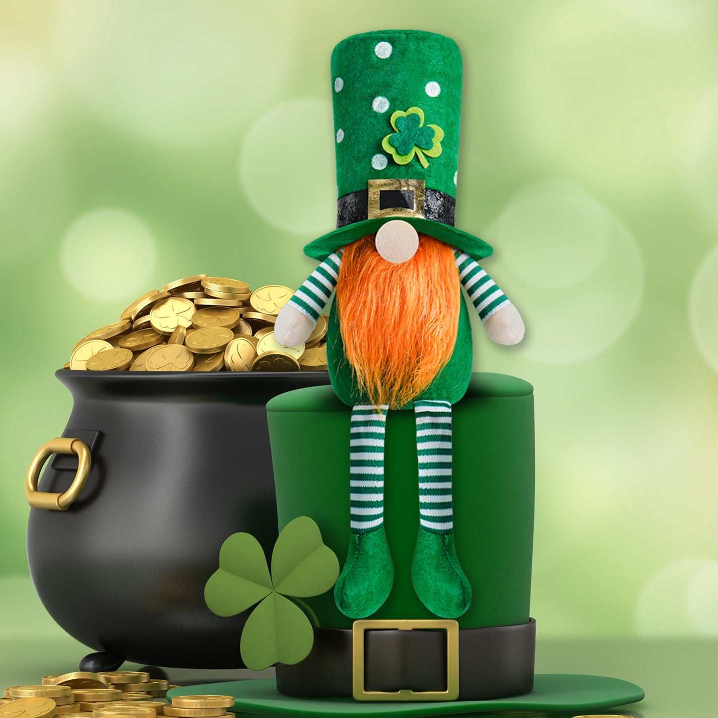 Irish Patrick's Day Decoration Green Little Doll Ornaments