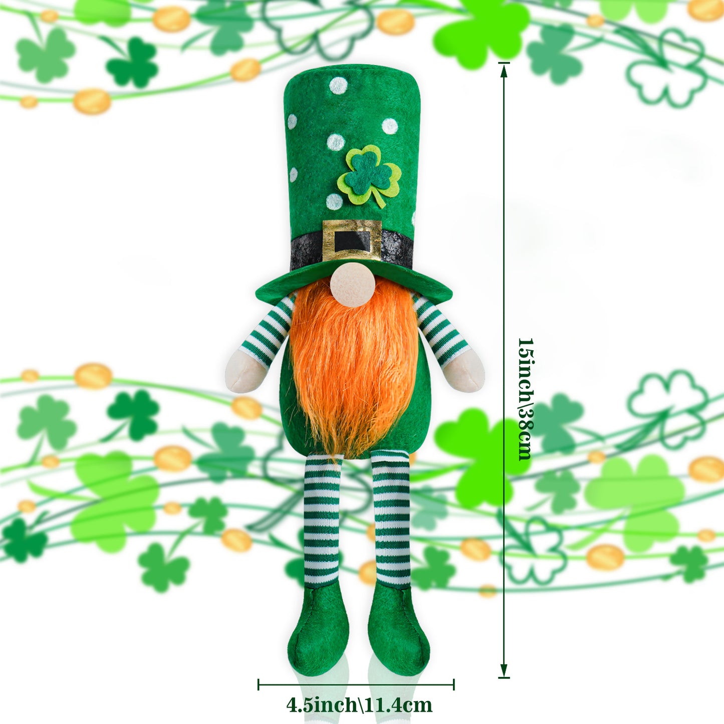 Irish Patrick's Day Decoration Green Little Doll Ornaments